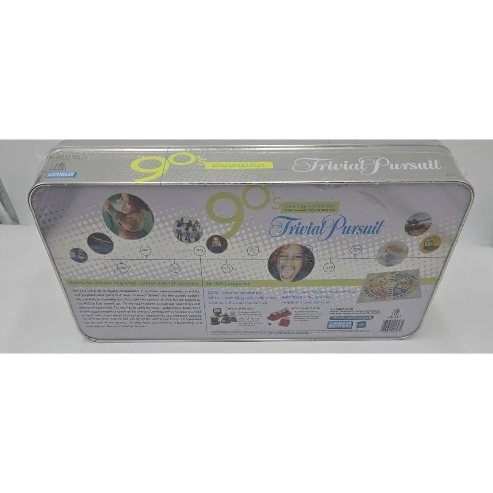 SEALED Trivial Pursuit 90's Time Capsule Edition Complete Parker Brothers 2004